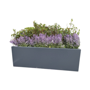 Jardinieră metal gri antracit